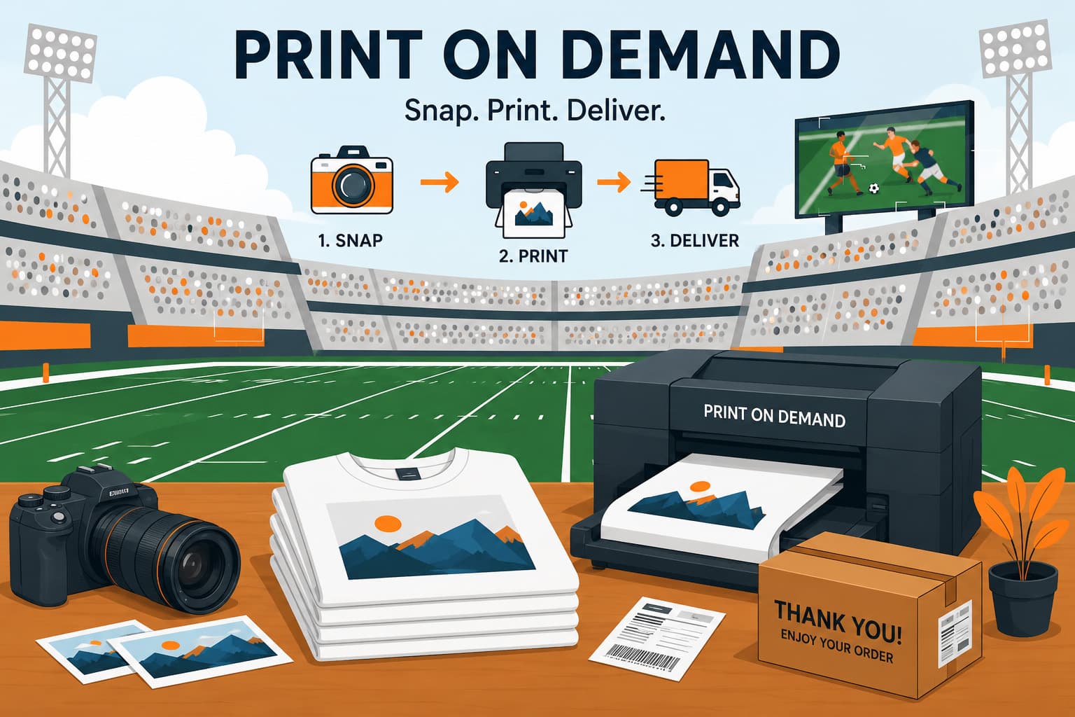 Print on Demand: Sell physical prints and merchandise alongside digital downloads. Prodigi handles production and worldwide shipping—snap, print, deliver.