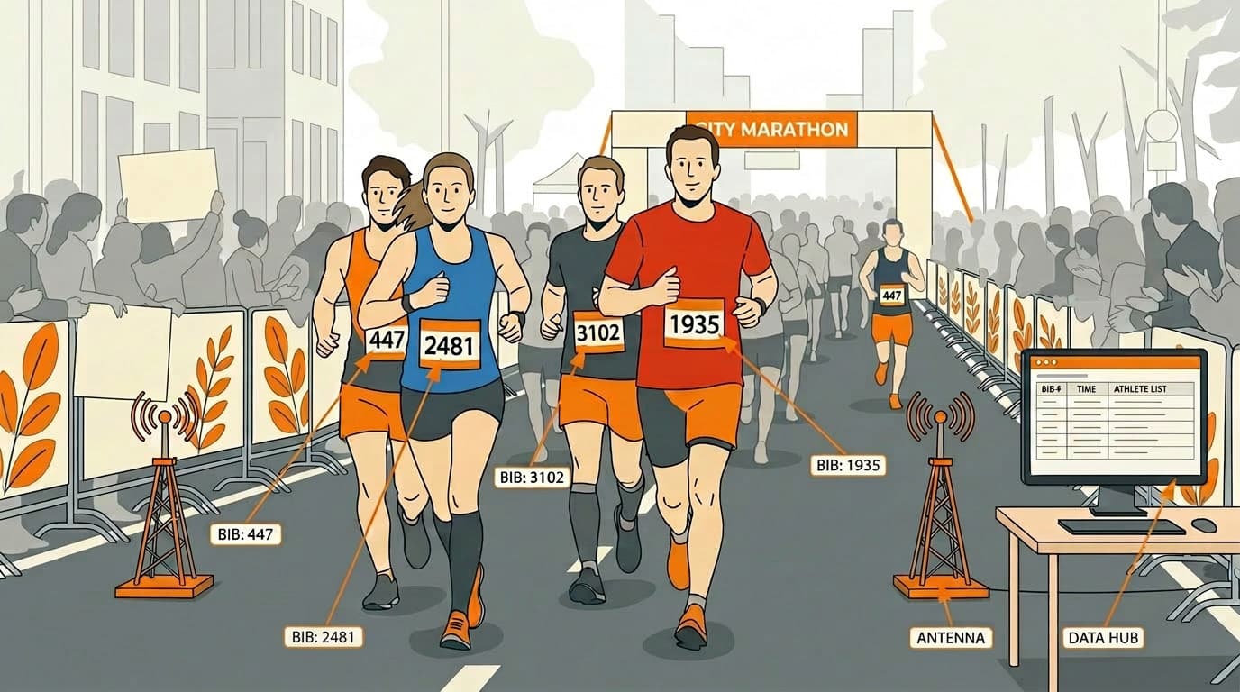 BIB Number Detection: Automatic race bib detection with high accuracy. Perfect for marathons or team sports.